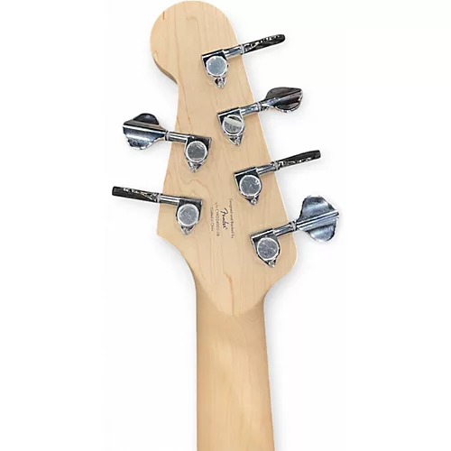Used Squier AFFINITY JAZZ BASS VI Metallic Black Electric Bass Guitar Metallic Black - musicians--Friend