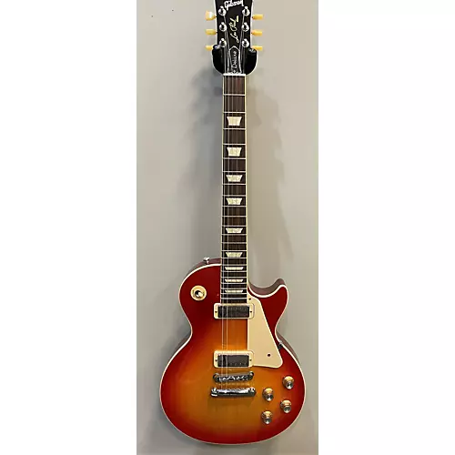 Used Gibson Les Paul Deluxe Cherry Sunburst Solid Body Electric Guitar Cherry Sunburst - musicians--Friend