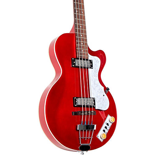 Hofner Ignition Series Short-Scale Club Bass Guitar Pearl White - musicians--Friend