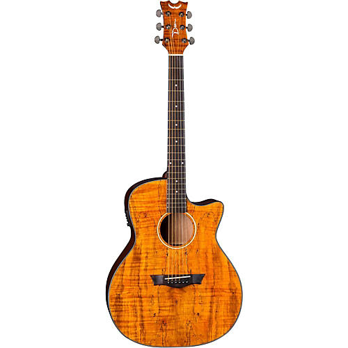 Dean Axs Exotic Gloss Spalt Maple Cutaway Acoustic-Electric Guitar Natural - musicians--Friend