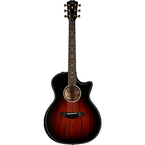 Taylor Builder's Edition 324ce Grand Auditorium Acoustic-Electric Guitar Tobacco Kona Burst - musicians--Friend