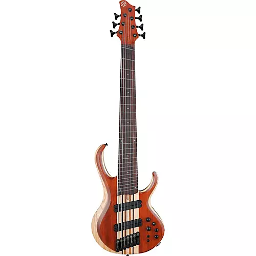Ibanez BTB7MS 7-String Multi-Scale Electric Bass Guitar Natural Mocha Low Gloss - musicians--Friend