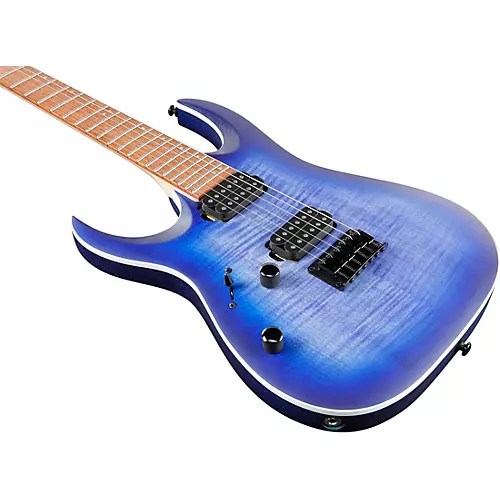 Ibanez RGA42FML RGA Series Electric Guitar Flat Blue Lagoon Burst - musicians--Friend