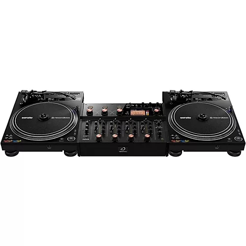 AlphaTheta EUPHONIA Professional 4-Channel Rotary Mixer with PLX-CRSS12 Professional Digitial/Analog Turntable Pair - musicians--Friend