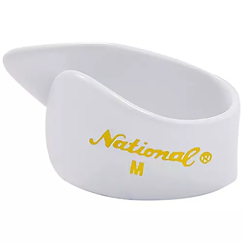 D'Addario National Thumb Pick, Medium White Celluloid 12-Pack - musicians--Friend
