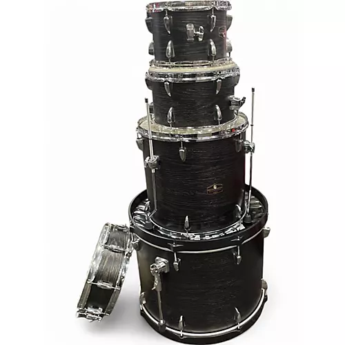Used TAMA 5 Piece Imperialstar Black Drum Kit Black - musicians--Friend