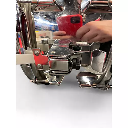 Used Remo 14in Bravo Snare Chrome Drum Chrome 33 - musicians--Friend