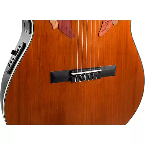 Ovation CE44C-4A-G Celebrity Series Elite Mid-Depth Nylon-String Classical Acoustic-Electric Guitar Natural - musicians--Friend