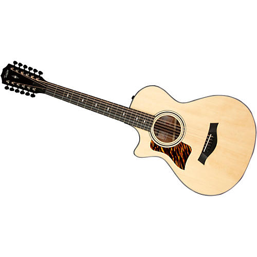 Taylor 352ce 12-Fret 12-String Left-Handed Grand Concert Acoustic-Electric Guitar Natural - musicians--Friend