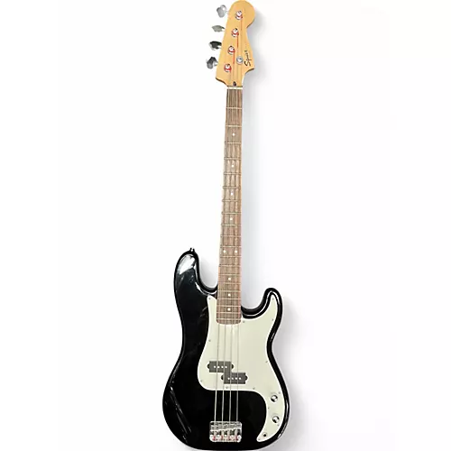 Used Squier Affinity Precision Bass Black Electric Bass Guitar Black - musicians--Friend