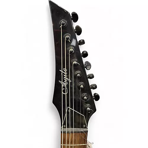 Used Agile Sep 828 Trans Green Solid Body Electric Guitar Trans Green - musicians--Friend