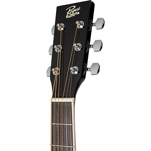 Rogue RA-110D-CE Dreadnought Cutaway Acoustic-Electric Guitar Black - musicians--Friend