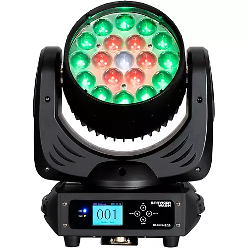 Eliminator Lighting LED Moving Head Stryker Wash Black - musicians--Friend