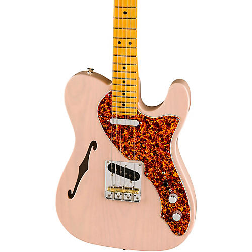 Fender American Professional II Telecaster Thinline Limited-Edition Electric Guitar Transparent Shell Pink - musicians--Friend