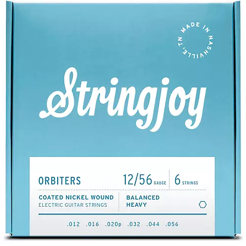 Stringjoy Orbiters Coated Nickel Wound Electric Guitar Strings 12 - 56 - musicians--Friend