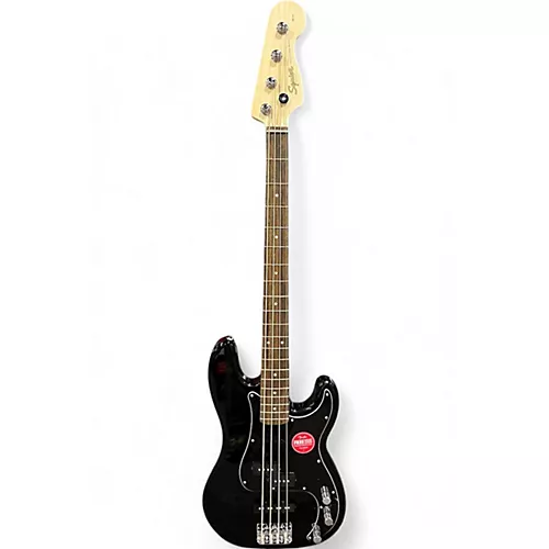 Used Squier Affinity Precision Bass Black Electric Bass Guitar Black - musicians--Friend