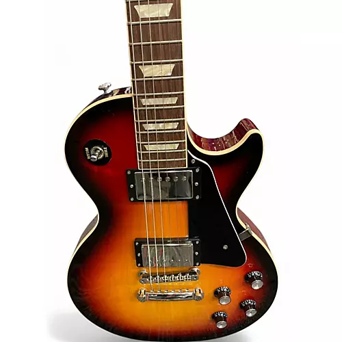 Used Gibson Les Paul Standard 1960S Neck Limited Edition Tri Burst Solid Body Electric Guitar Tri Burst - musicians--Friend