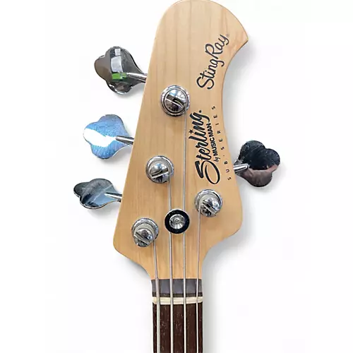 Used Sterling by Music Man Sting Ray Red Electric Bass Guitar Red - musicians--Friend