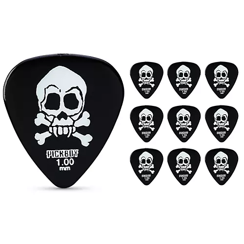 Pick Boy Fang Skull & Crossbones Celltex Guitar Picks .75 mm 10 Pack - musicians--Friend