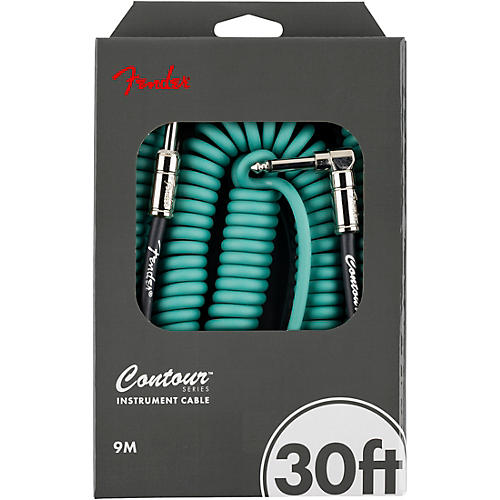 Fender Straight to Straight Instrument Contour Cable 30 ft. Sherwood Green - musicians--Friend