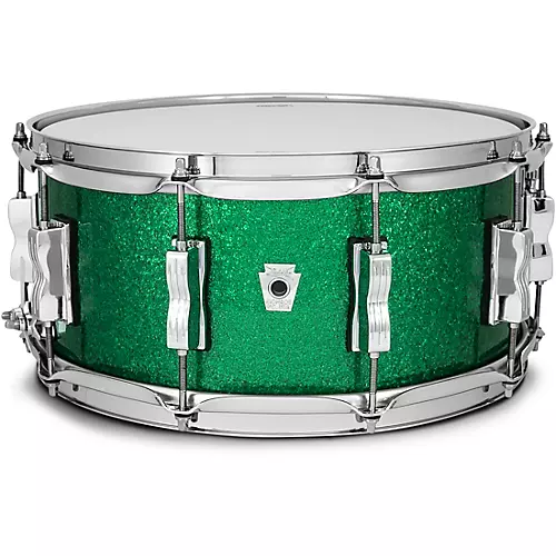 Ludwig Classic Oak Snare Drum 14 x 6.5 in. Green Sparkle - musicians--Friend
