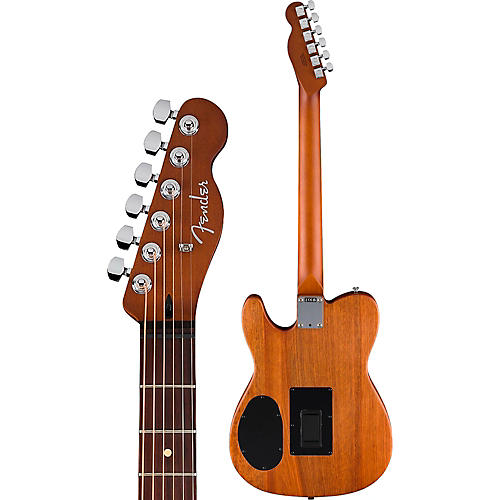 Fender Acoustasonic Standard Telecaster Acoustic-Electric Guitar Aged Natural - musicians--Friend