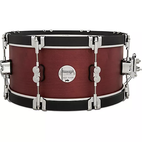 PDP by DW Concept Classic Snare Drum With Wood Hoops 14 x 6.5 in. Ebony/Ebony Hoops - musicians--Friend