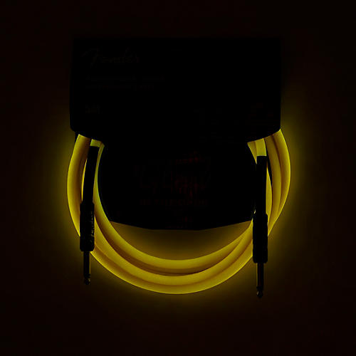 Fender Professional Series Glow in the Dark Straight to Straight Instrument Cable 10 ft. Orange - musicians--Friend