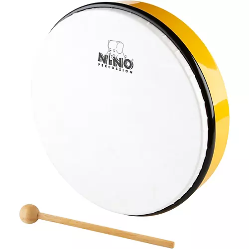 Nino Hand Drum with Beater Yellow 10 in. - musicians--Friend