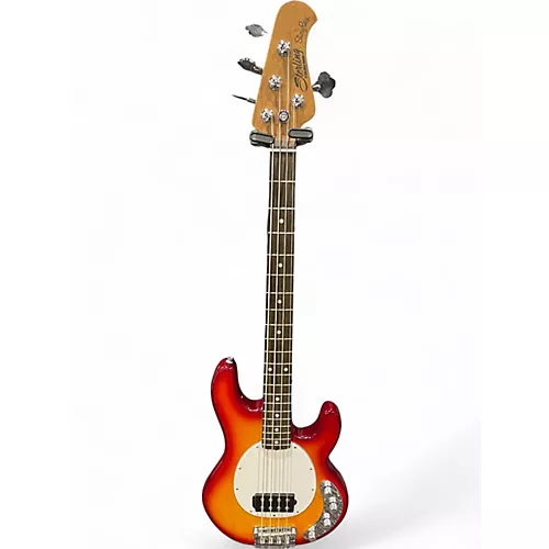 Used Sterling by Music Man stingray  Cherry Sunburst Electric Bass Guitar Cherry Sunburst - musicians--Friend