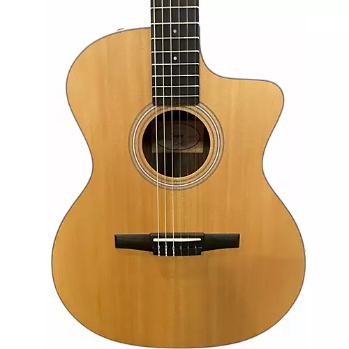 Used Taylor 214CEN Natural Classical Acoustic Electric Guitar Natural - musicians--Friend