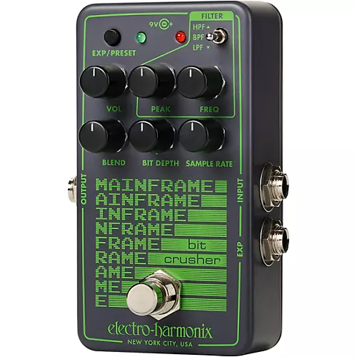 Electro-Harmonix Mainframe Bit Crusher Effects Pedal Gray - musicians--Friend