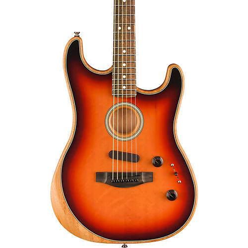 Fender American Acoustasonic Stratocaster Acoustic-Electric Guitar 3-Color Sunburst - musicians--Friend