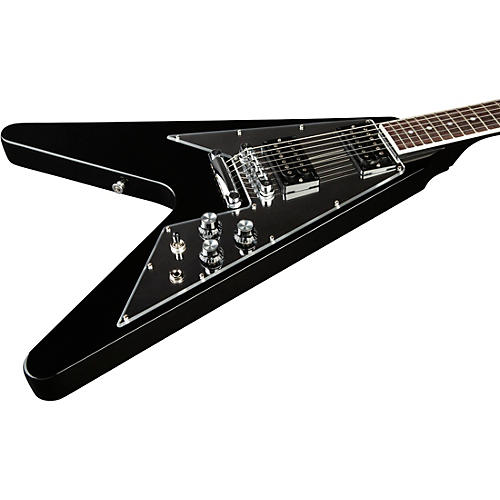 Gibson '70s Flying V Mirror Limited-Edition Electric Guitar Ebony - musicians--Friend