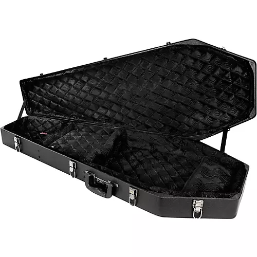 Coffin Case G-185R Universal Guitar Case Black Red - musicians--Friend