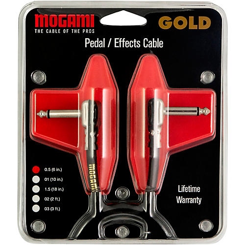 Mogami Gold Instrument Pancake Patch Cable 10 in. - musicians--Friend