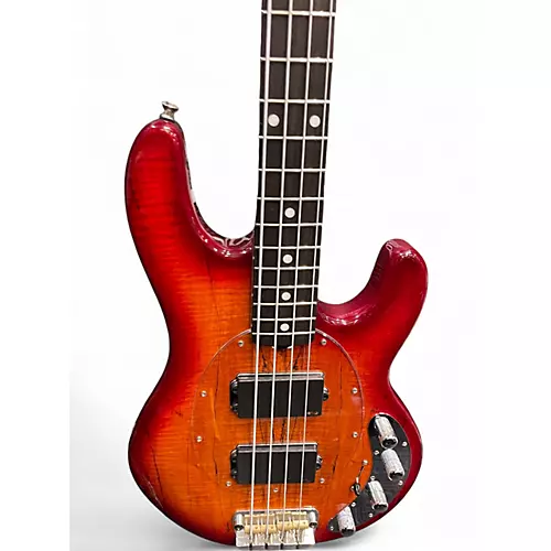 Used Sterling by Music Man RAY 34HH BLOOD ORANGE Electric Bass Guitar BLOOD ORANGE - musicians--Friend