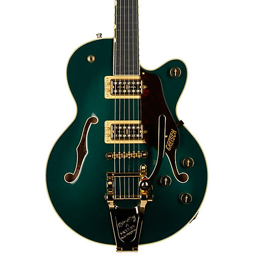 Gretsch Guitars G6659TG Players Edition Broadkaster Jr. Center Block Single-Cut With String-Thru Bigsby and Gold Hardware Cadillac Green - musicians--Friend