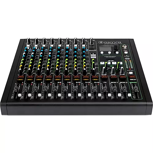 Mackie Onyx12 12-Channel Premium Analog Mixer With Multi-Track USB and Bluetooth - musicians--Friend