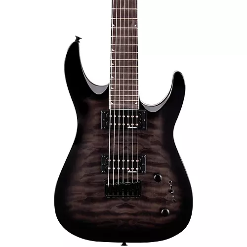 Jackson JS Series Dinky Arch Top JS22Q-7 DKA HT Electric Guitar Transparent Black Burst - musicians--Friend