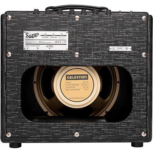 Supro 1614RT Amulet 1x12-inch 15-watt Tube Combo Amp Black Scandia - musicians--Friend