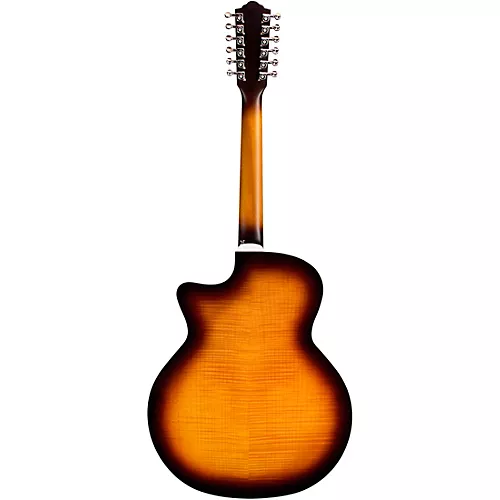 Guild F-2512CE Deluxe 12-String Cutaway Jumbo Acoustic-Electric Guitar Antique Burst - musicians--Friend