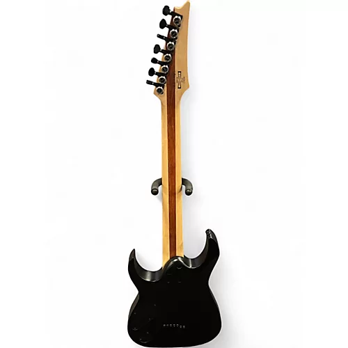 Used Ibanez RGIXL7 Black Solid Body Electric Guitar Black - musicians--Friend