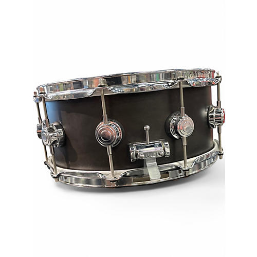 Used DW 14X6.5 Collector's Series Maple Snare Ebony Satin Drum Ebony Satin 213 - musicians--Friend