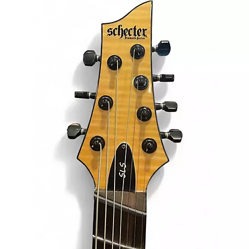 Used Schecter Guitar Research C-7 SLS Elite Black Fade Burst Solid Body Electric Guitar Black Fade Burst - musicians--Friend