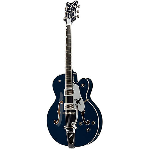 Gretsch Guitars G6136T-RR Rich Robinson Signature Falcon With Bigsby Raven's Breast Blue - musicians--Friend