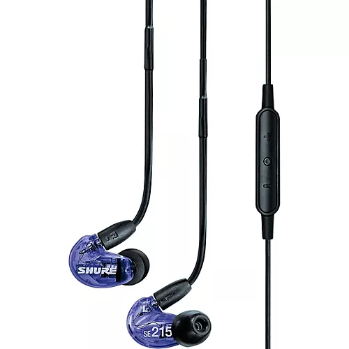 Shure SE215 Special-Edition Sound Isolating Earphones Purple - musicians--Friend