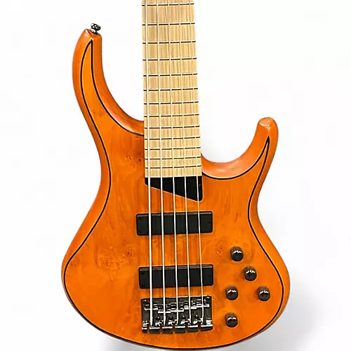 Used Mtd Kingston Z5MP Satin Amber Electric Bass Guitar Satin Amber - musicians--Friend