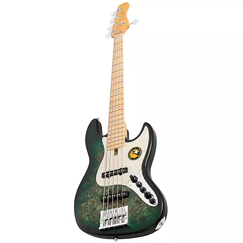 Sire Marcus Miller V7 Swamp Ash Reissue 5-String Electric Bass Satin Transparent Green - musicians--Friend