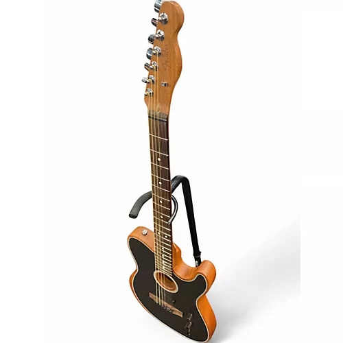 Used Fender Acoustasonic Player Telecaster Brushed Black Acoustic Electric Guitar Brushed Black - musicians--Friend